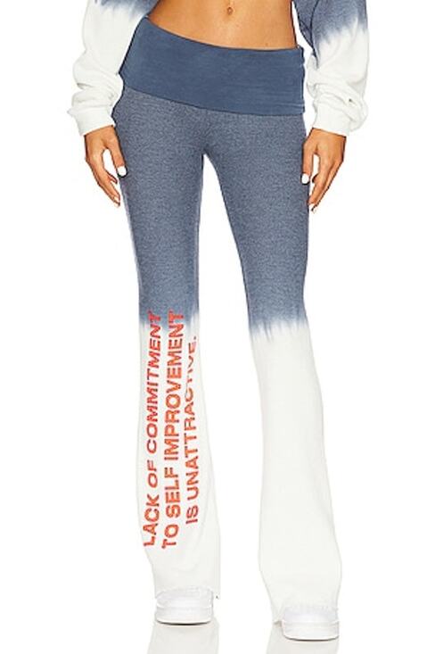 Boys Lie Pants - Boys Lie Sweatpant Commitment Issues Cloud Wash Pant Foldover Yoga Flare Thermal